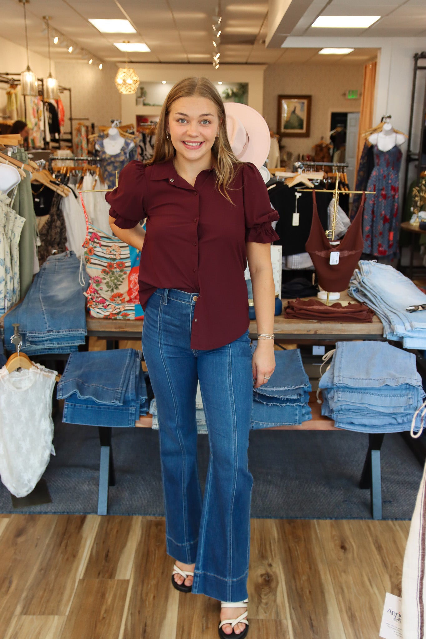 LIVERPOOL RELAXED FRONT SEAM BOOTCUT JEAN