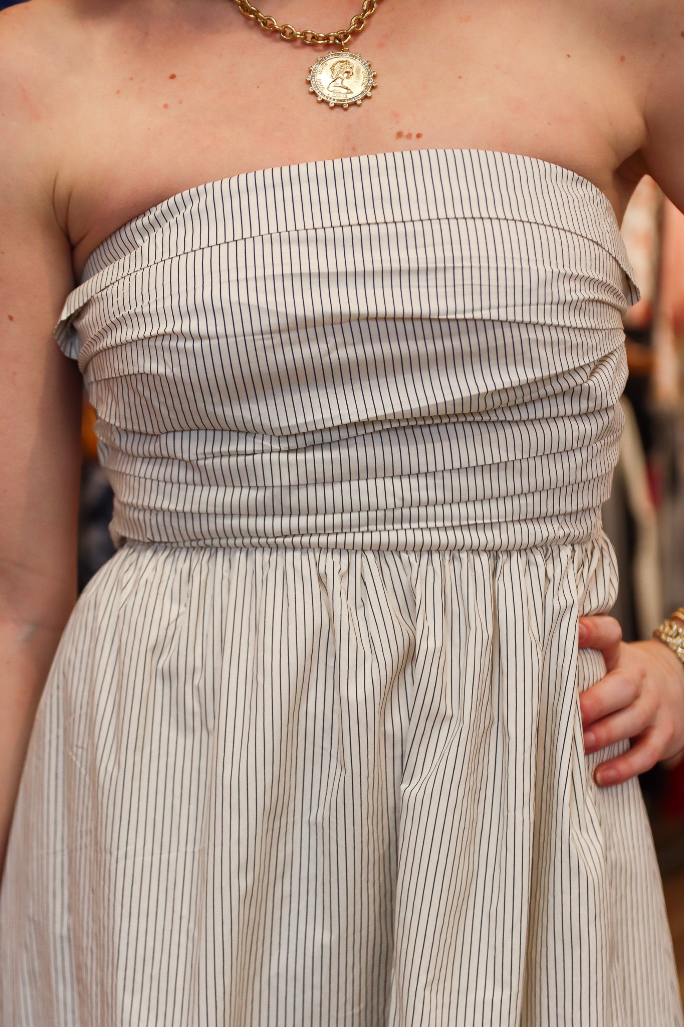 TUBE STRIPED MAXI DRESS