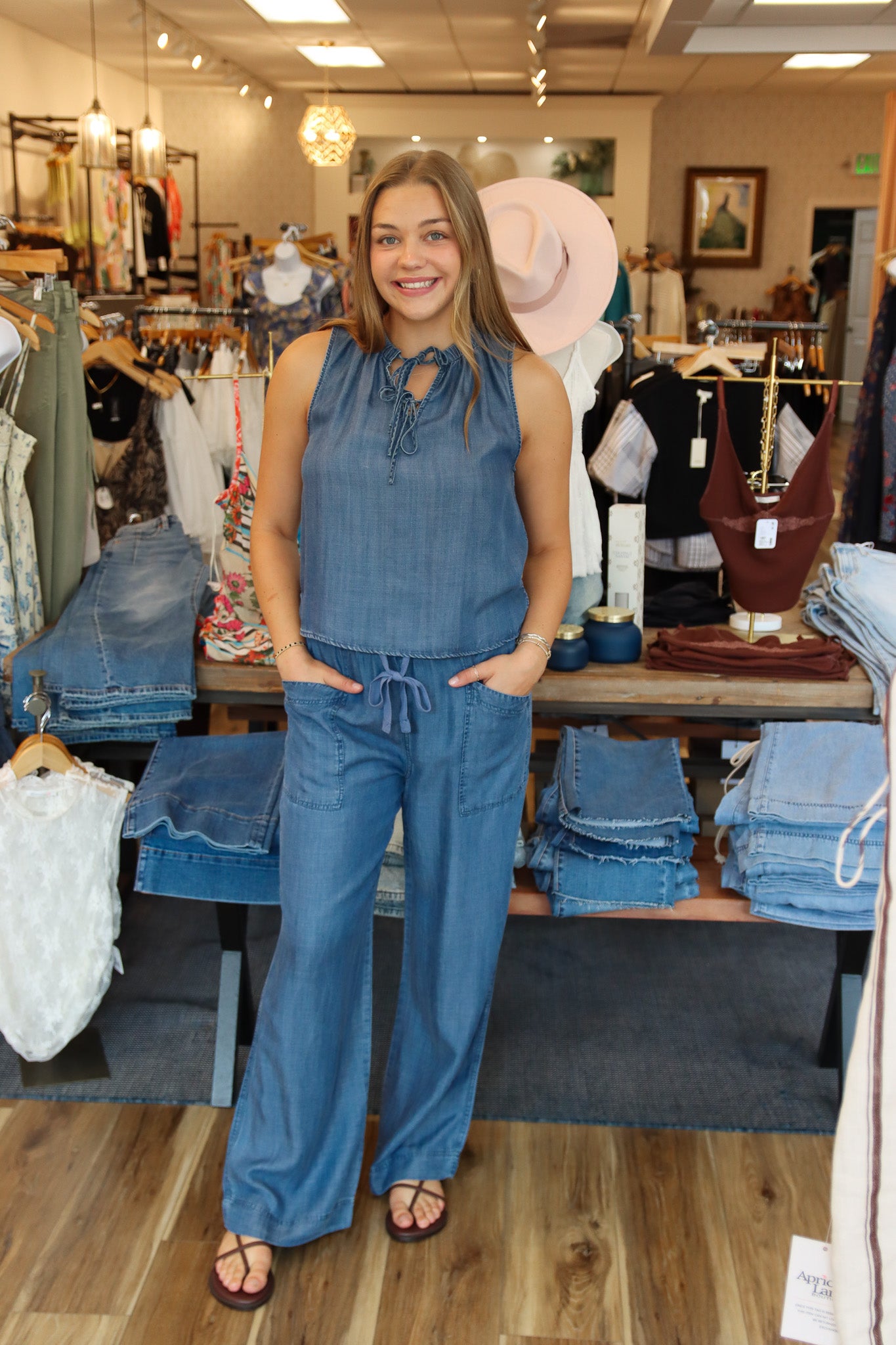 VELVET HEART "ALEAH "PULL ON WIDE LEG PANT