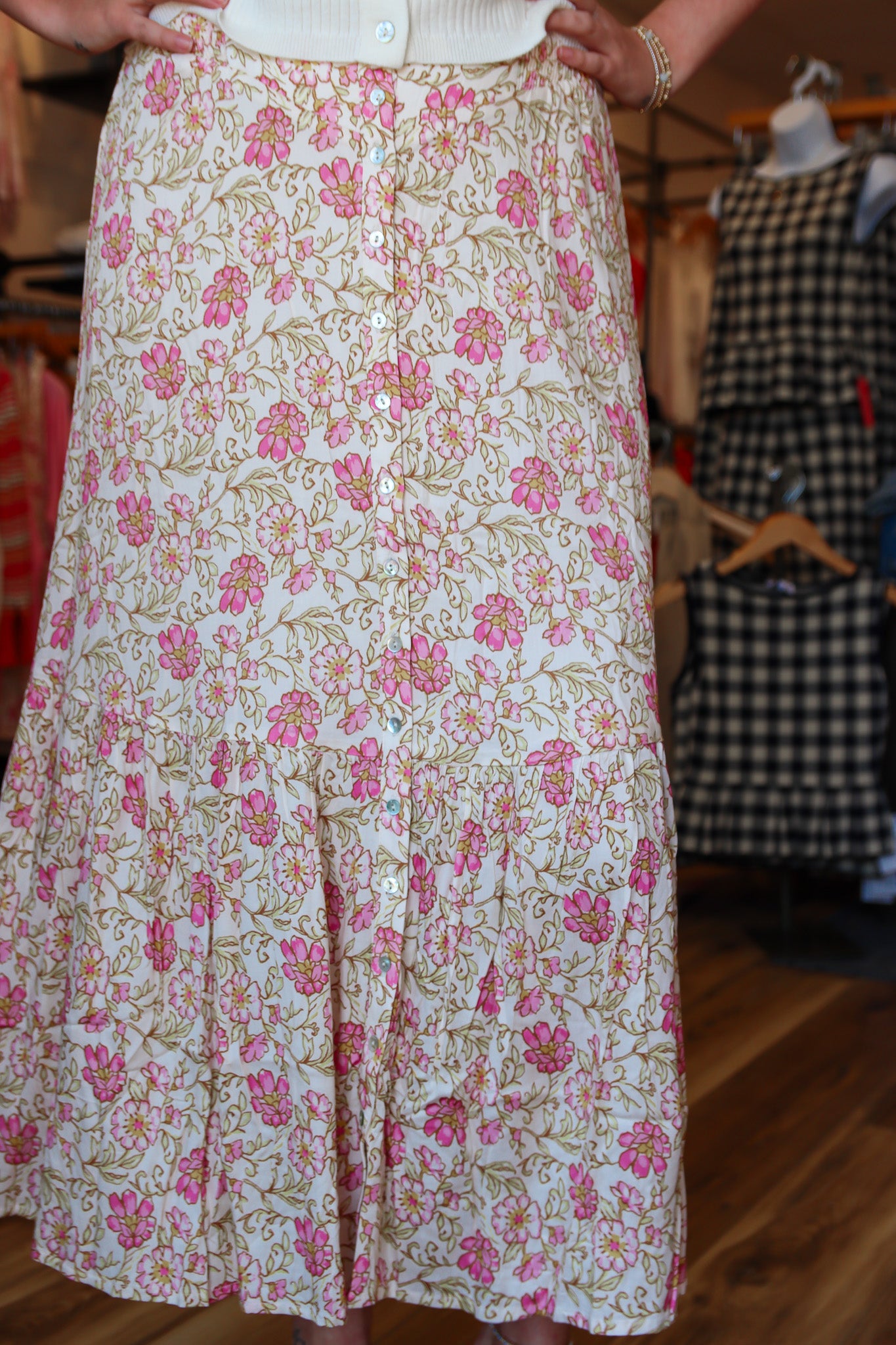 SALTWATER LUXE “DAGNY” MIDI SKIRT