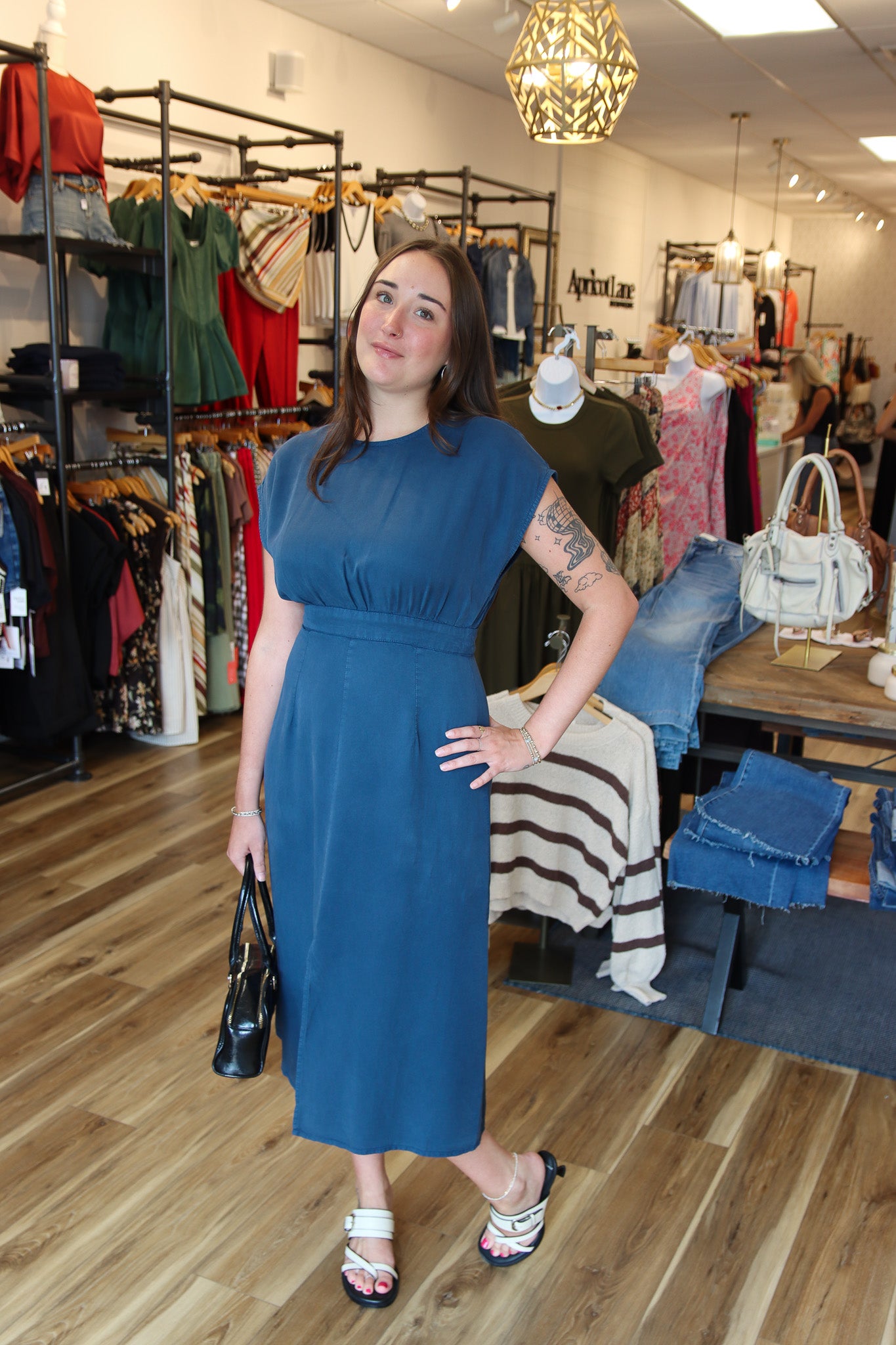 VELVET HEART “GENEVE FRENCH” MIDI DRESS