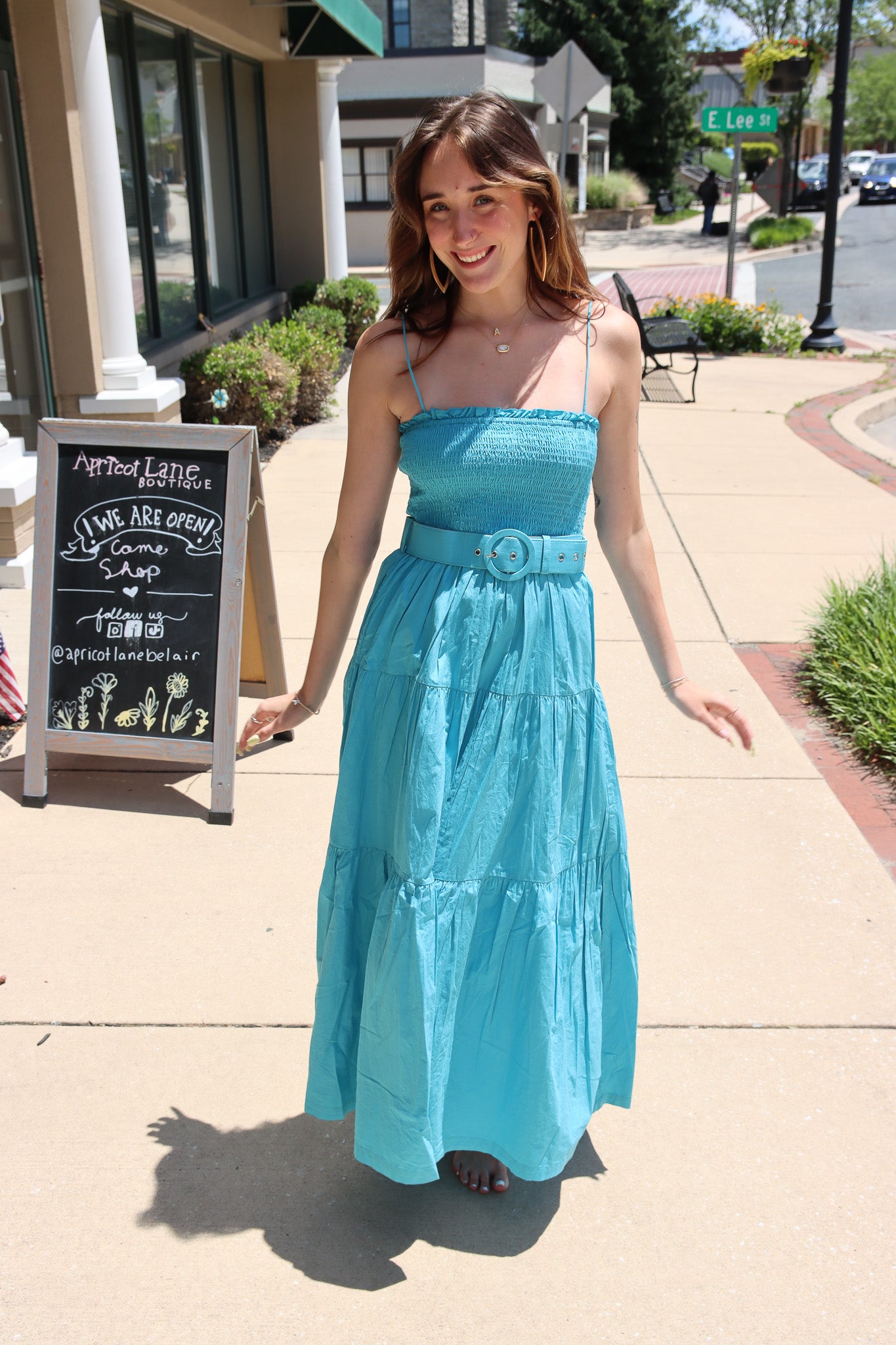 Belted Sun Dress Apricot Lane Boutique Bel Air