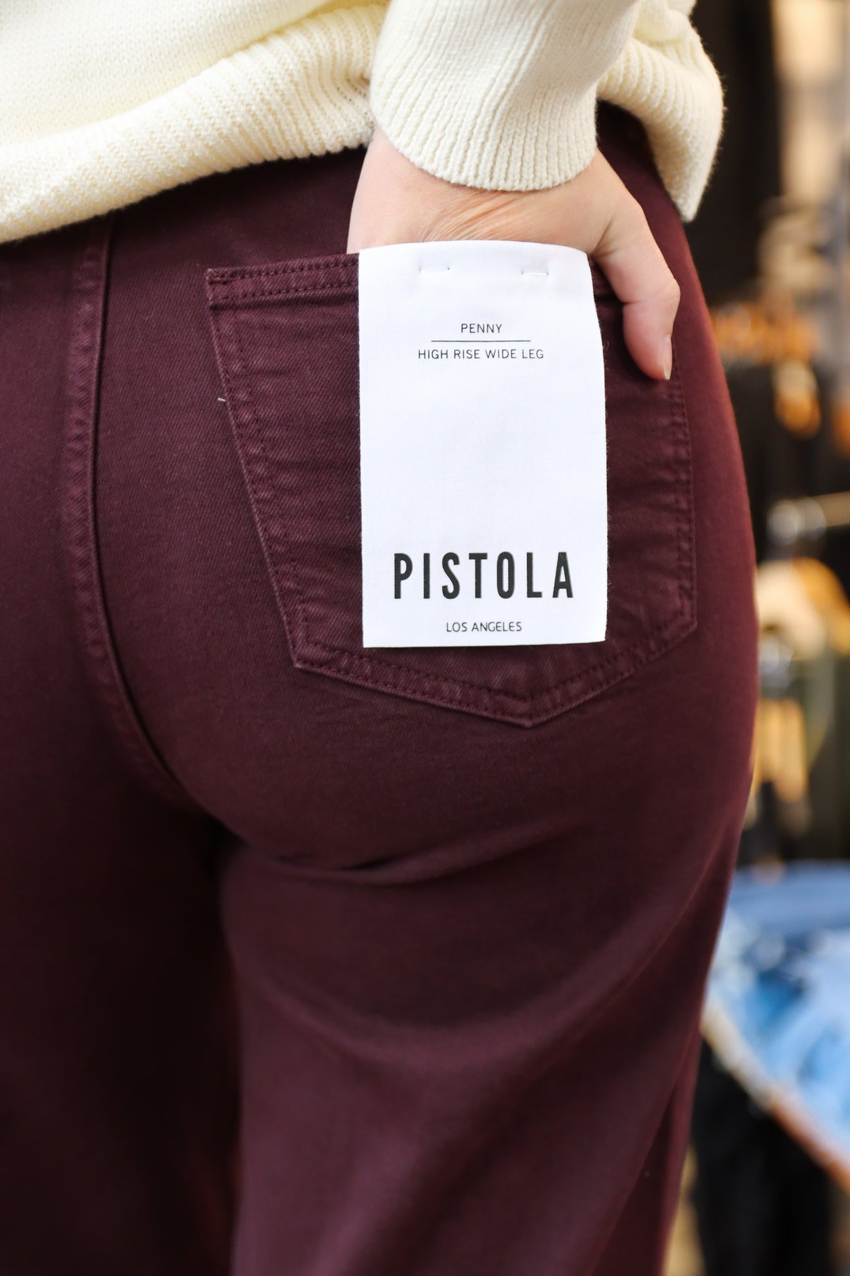 PISTOLA “PENNY” HIGH RISE WIDE LEG DENIM