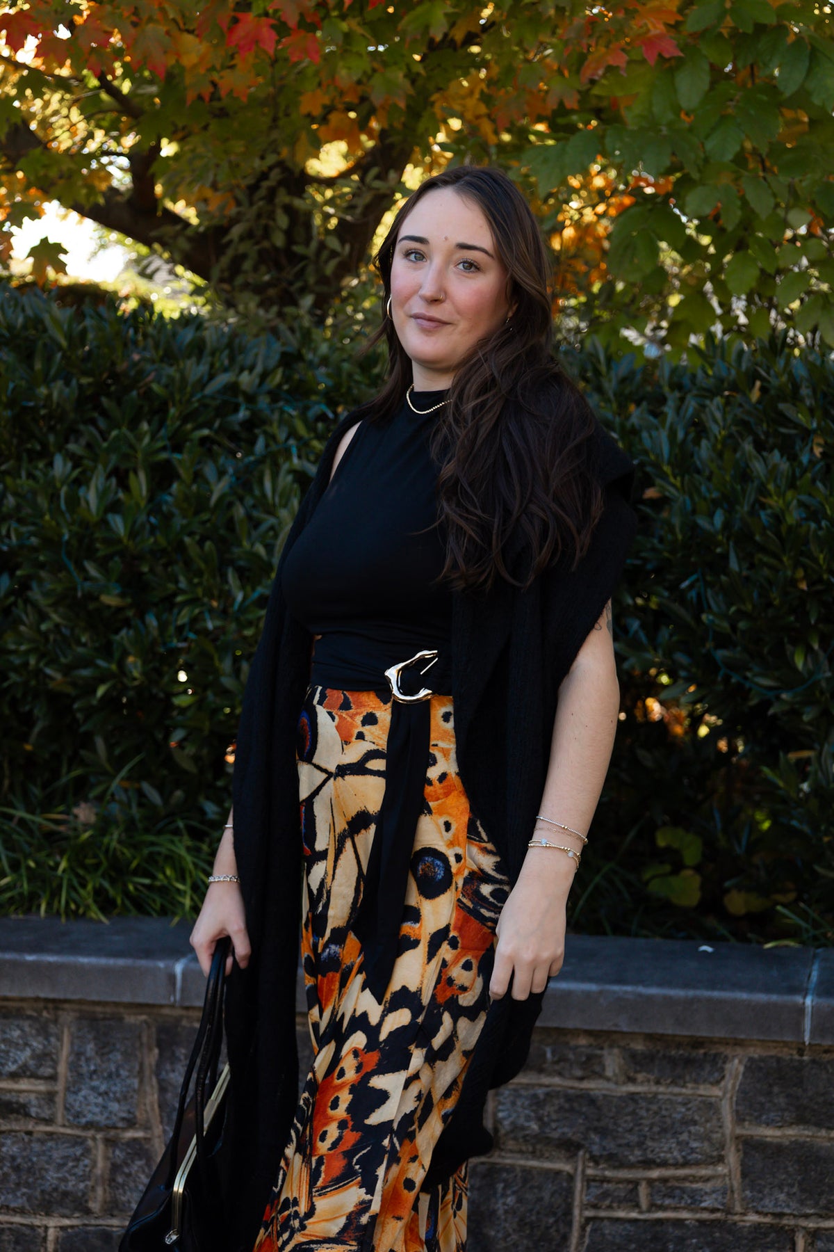 TRAFFIC PEOPLE AVIE BUTTERFLY MIDI SKIRT