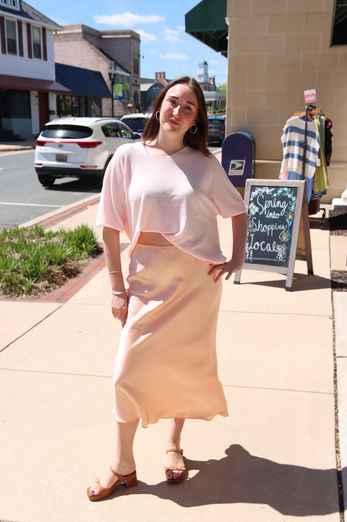 MILIO MILANO SILKY SLIP SKIRT