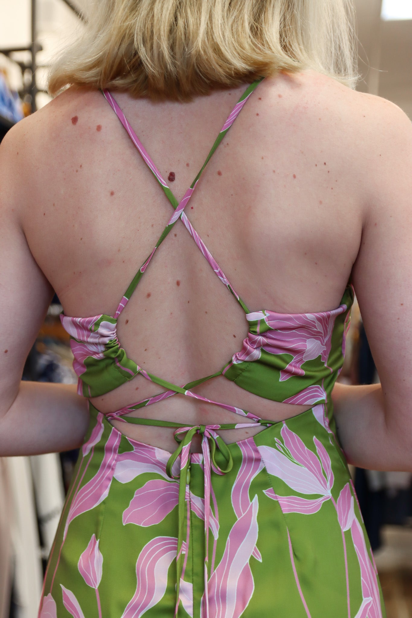 FLORA ALCAZAR MIDI DRESS