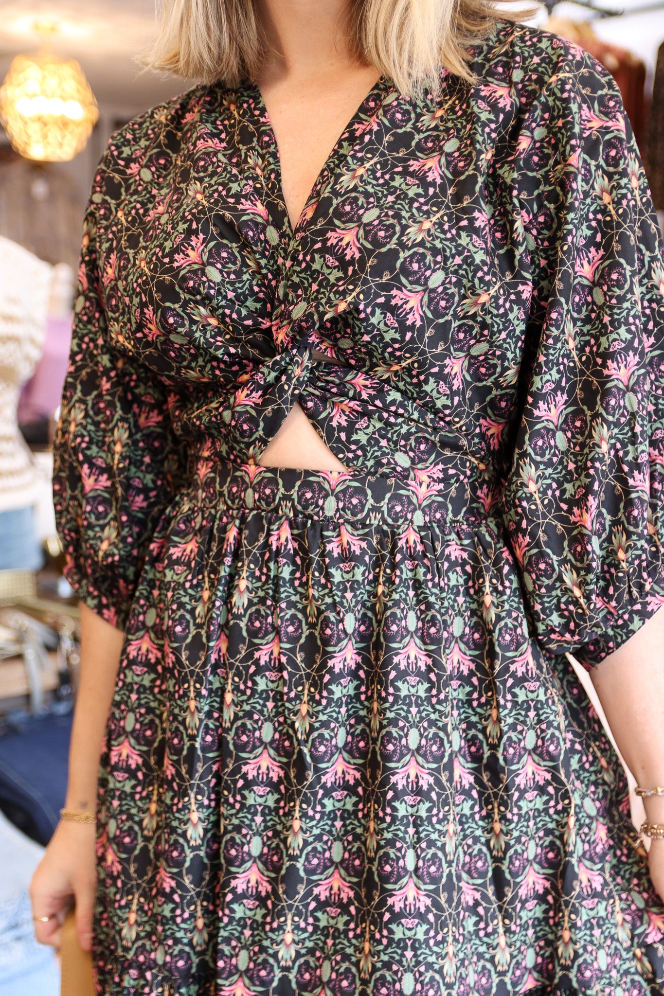 INDIGO GARDEN MAXI DRESS