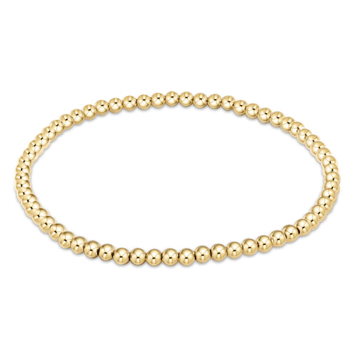 Classic Gold 3 MM Bead Bracelet