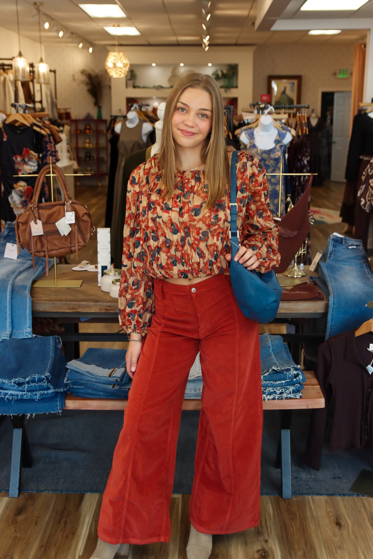 TRAFFIC PEOPLE “THE FALLEN” SCRUNCH WAIST TOP