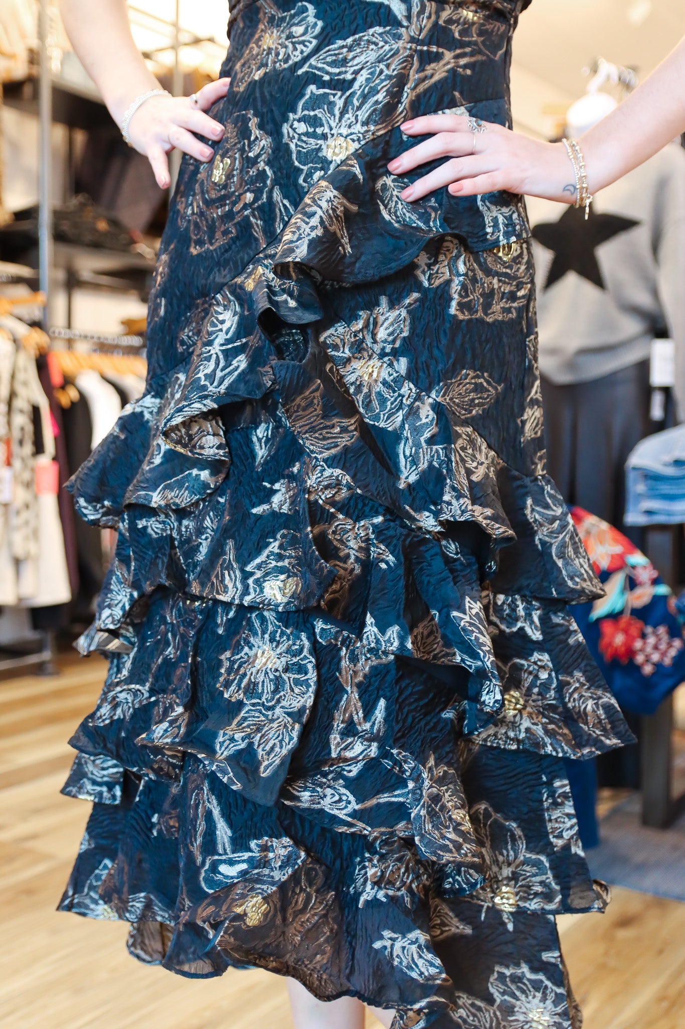 MARYSIA STRAPLESS MIDI DRESS