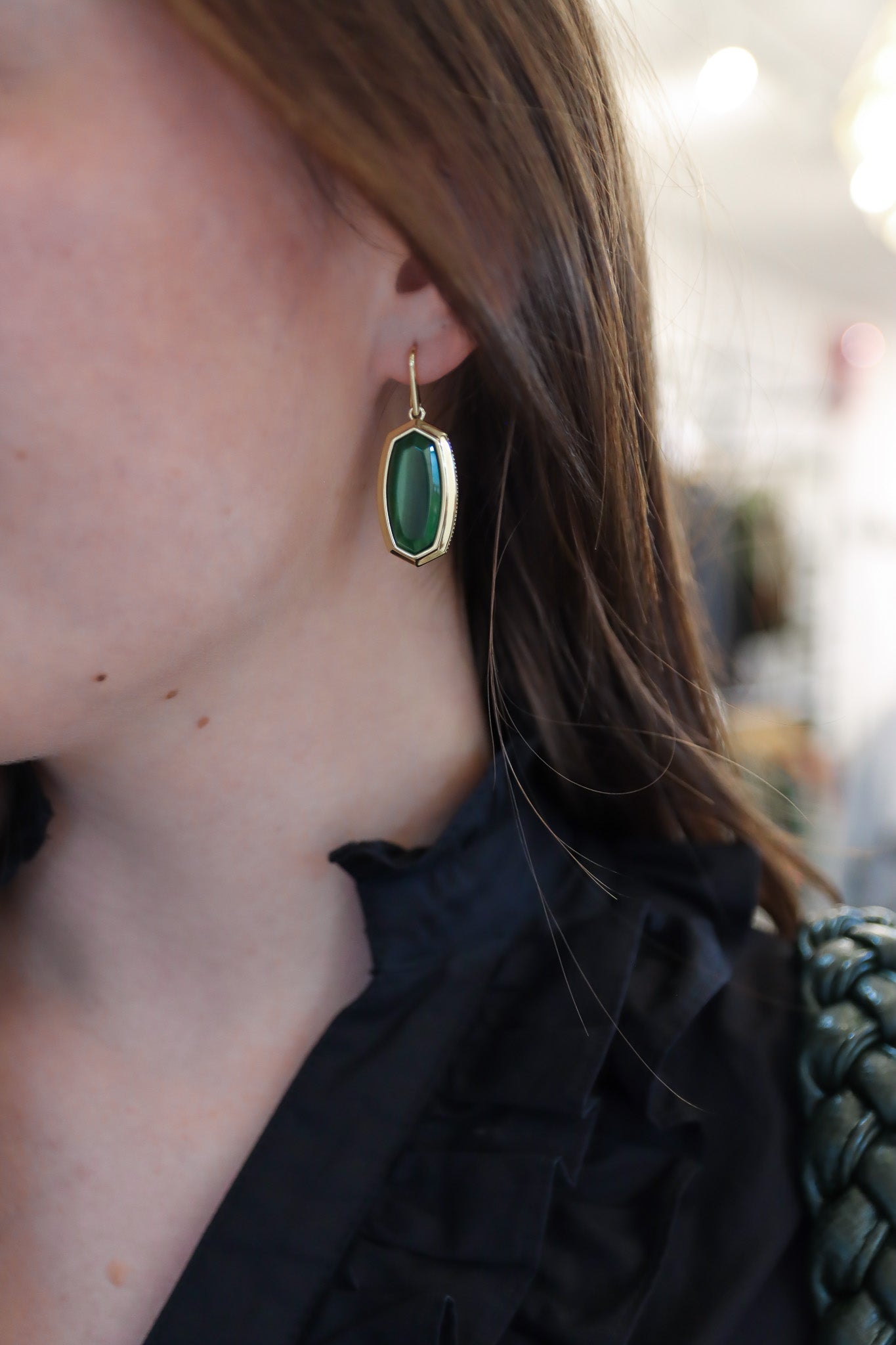 RUFFLED BUTTON DETAIL MINI DRESS