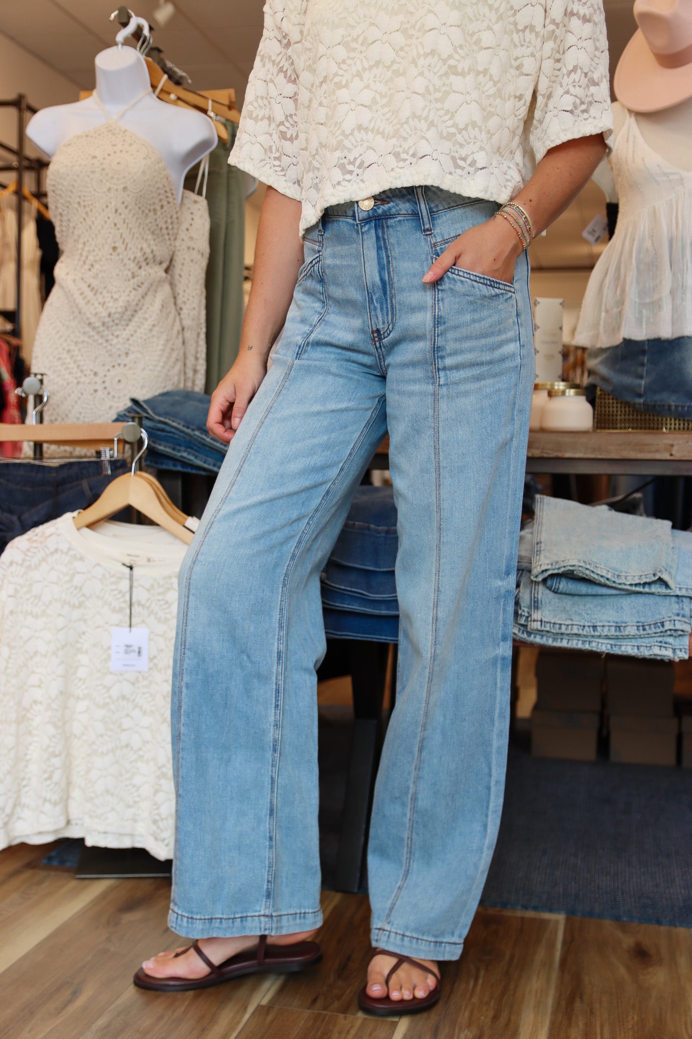 KUT “JODI” HIGH RISE FRONT PRINCESS SEAM PANT