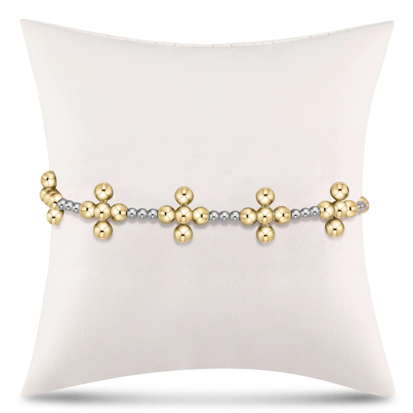 SIGNATURE CROSS SINCERITY 2.5MM /4MM MIXED METAL BRACELET