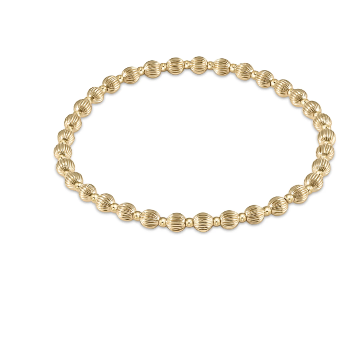 DIGNITY GRATEFUL PATTERN 4MM BEAD BRACELET