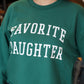FAVORITE DAUGHTER CROPPED COLLEGIATE SWEATSHIRT