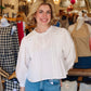 MABLE LACE AND PINTUCK BLOUSE