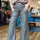 KUT “MEG” HIGH RISE FAB WIDE HEM PANT
