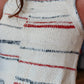 MIOU MUSE STRIPE PATTERN KNIT TOP