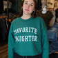 FAVORITE DAUGHTER CROPPED COLLEGIATE SWEATSHIRT