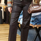 PISTOLA “EVIE” SLIM BOOT COATED DENIM