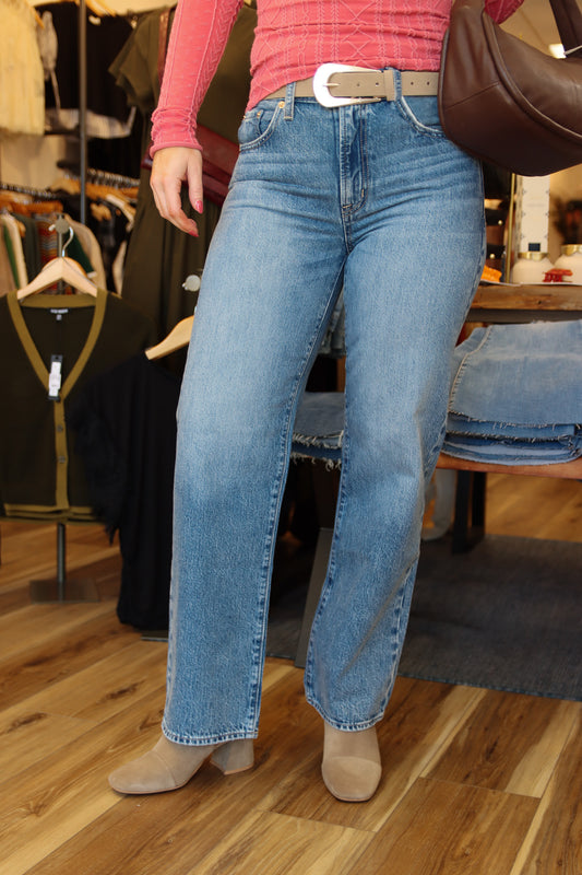 PISTOLA LEXI MID RISE BOWED STRAIGHT