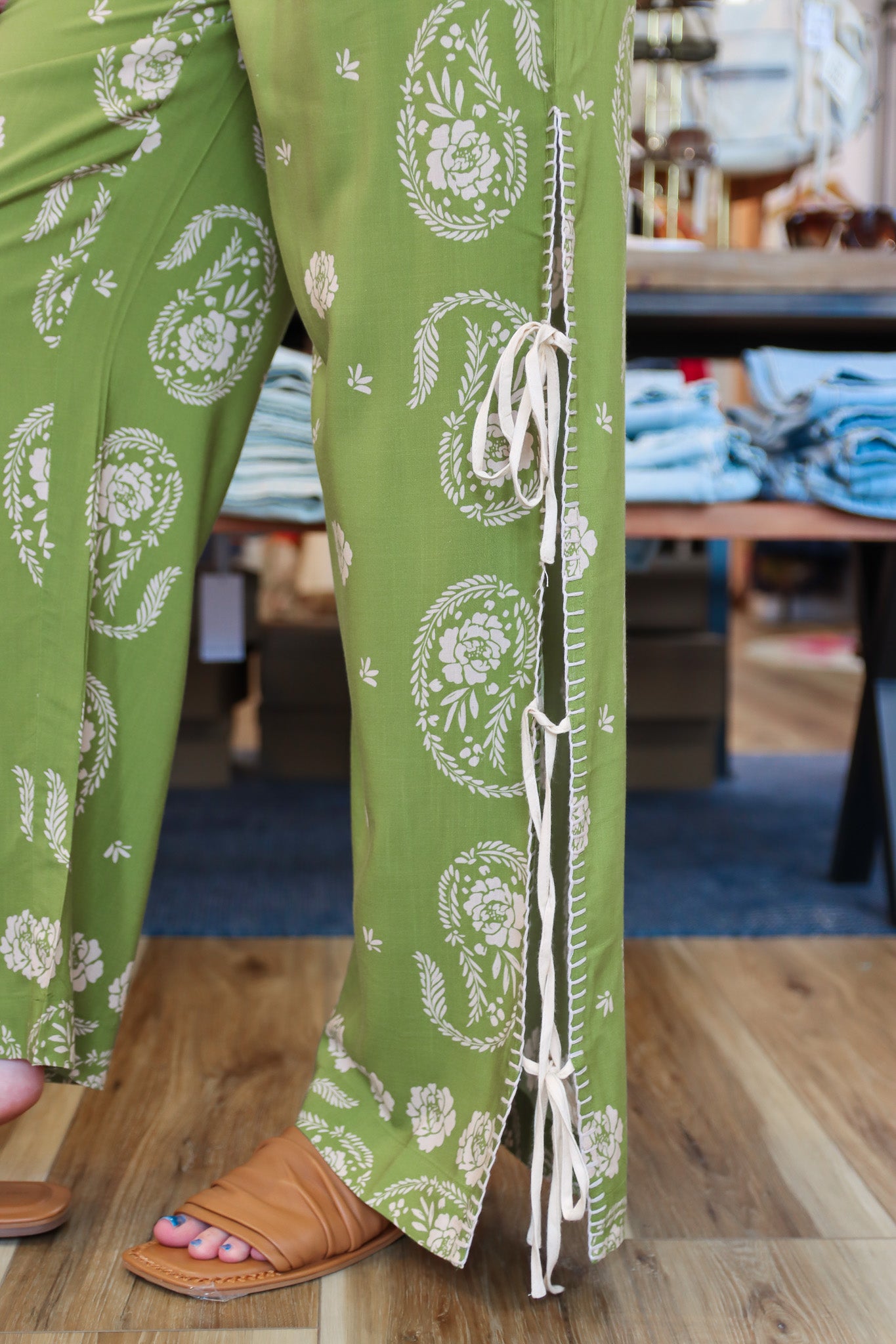 BILA77 “CARDIN” TIE SIDE PANT