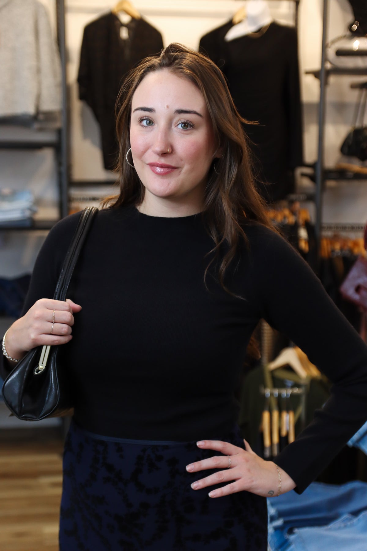 SAGE THE LABEL “CALISTA” MOCK NECK SWEATER