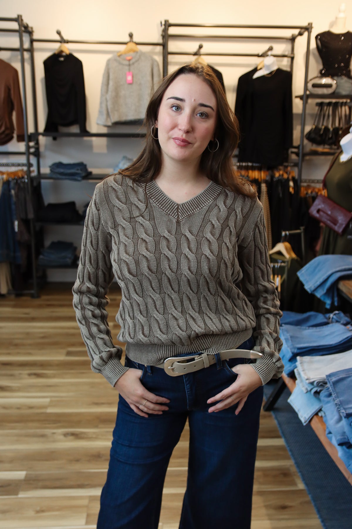 LYSSE “FARRAH” SUNWASHED SWEATER