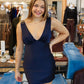 LULUS “LIORA” V-NECK MINI DRESS