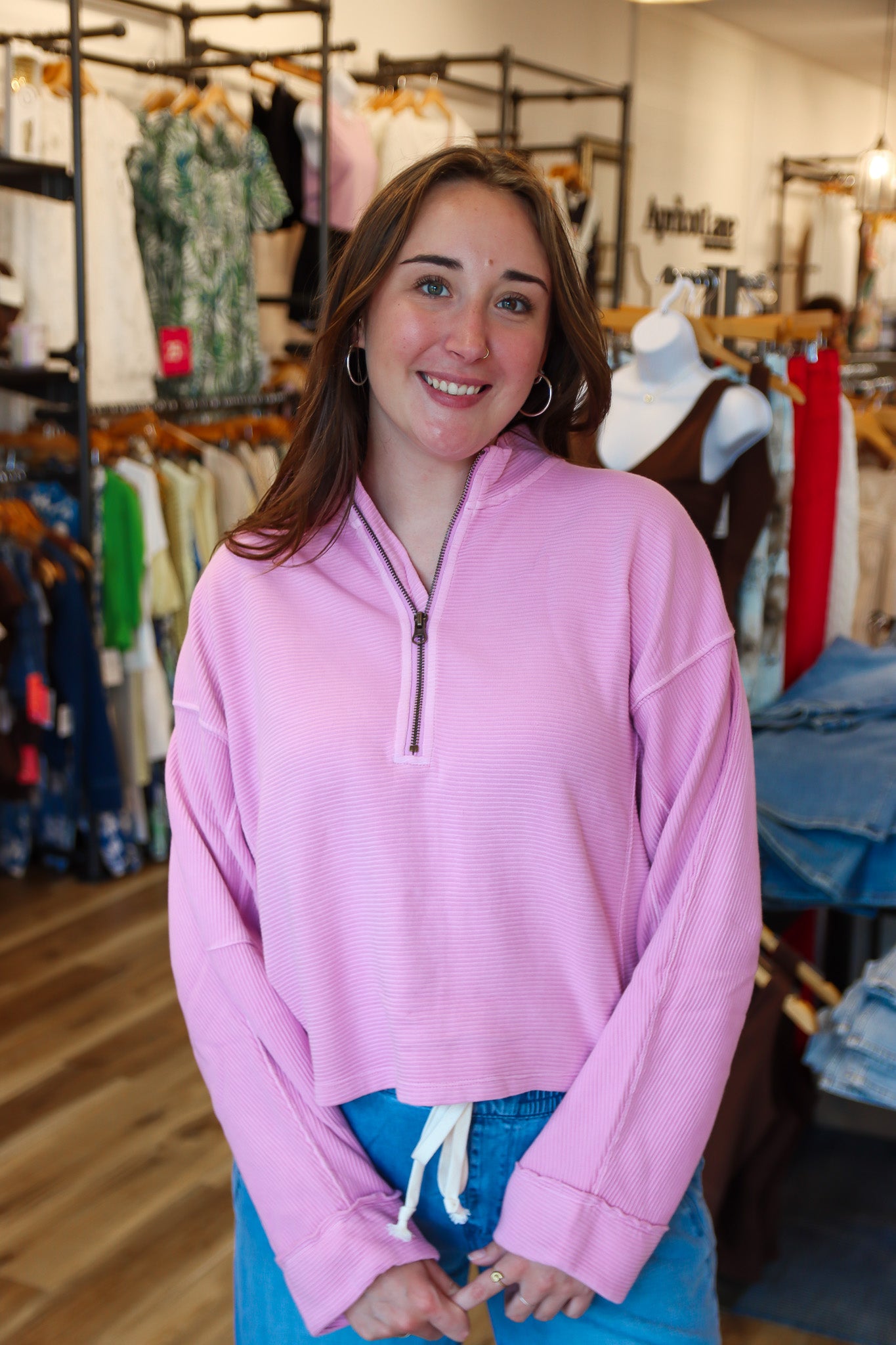 FREE PEOPLE “CELESTE” QUARTER-ZIP