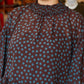 BY TOGETHER SHEER POLKA DOT LONG SLEEVE TOP