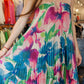 DRESS FORUM PLEATED STRAPLESS MAXI DRESS