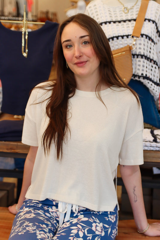 PJ SALVAGE SHORT SLEEVE TEXT ESS TEE