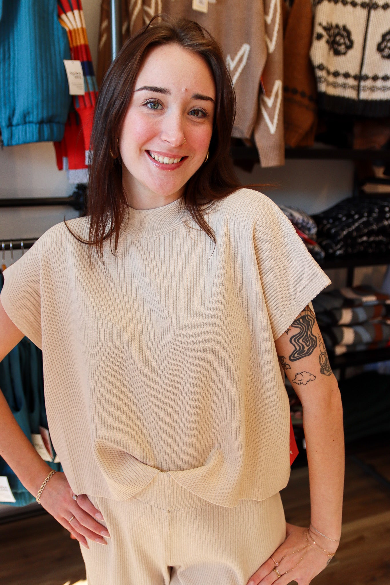 Boxy Sleeveless Sweater