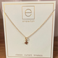 16" necklace gold sig cross small gold charm