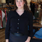 CURRENT AIR 3/4 SLEEVE BUTTON DOWN SHIRT