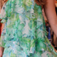 ASTR THE LABEL “DAIGA” FLORAL HALTER TIERED MAXI DRESS