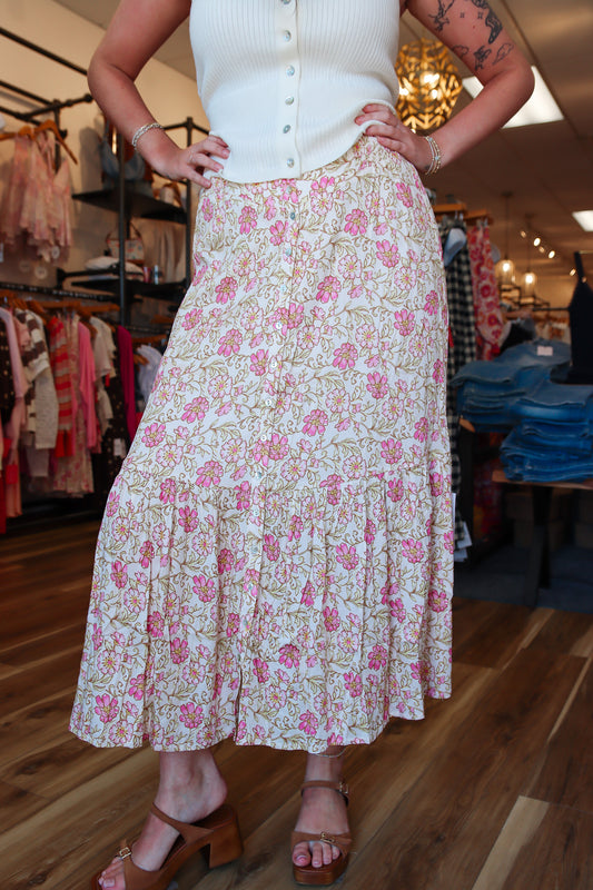 SALTWATER LUXE “DAGNY” MIDI SKIRT