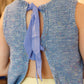 JOHN & JENN “MARTINO” BOW BACK SLEEVELESS SWEATER