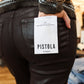 PISTOLA “EVIE” SLIM BOOT COATED DENIM