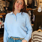 PINCH COLLARED BUTTON DOWN SWEATER