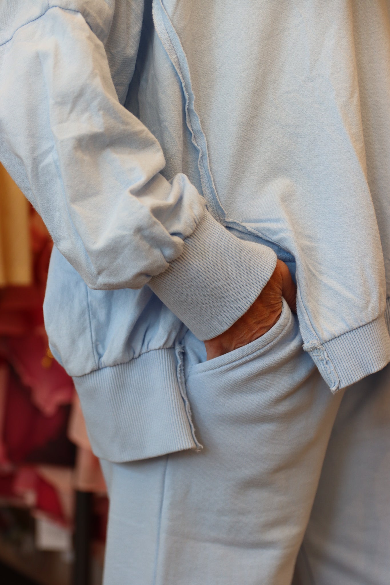 SUZY D “WINDY” WIDE LEG CROPPED JOGGERS