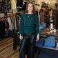 ALLIE ROSE BUTTER SHAWL OVERLAY BODICE TOP