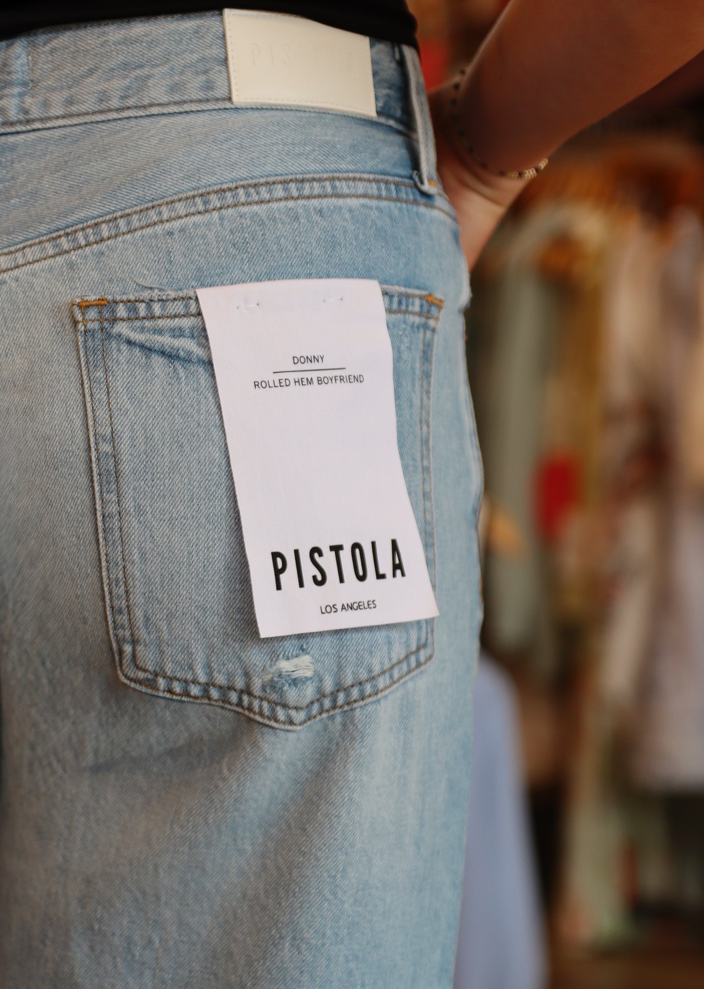 PISTOLA “DONNY” ROLLED HEM BOYFRIEND JEAN