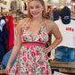 BILA77 “CALICO” HALTER MINI DRESS