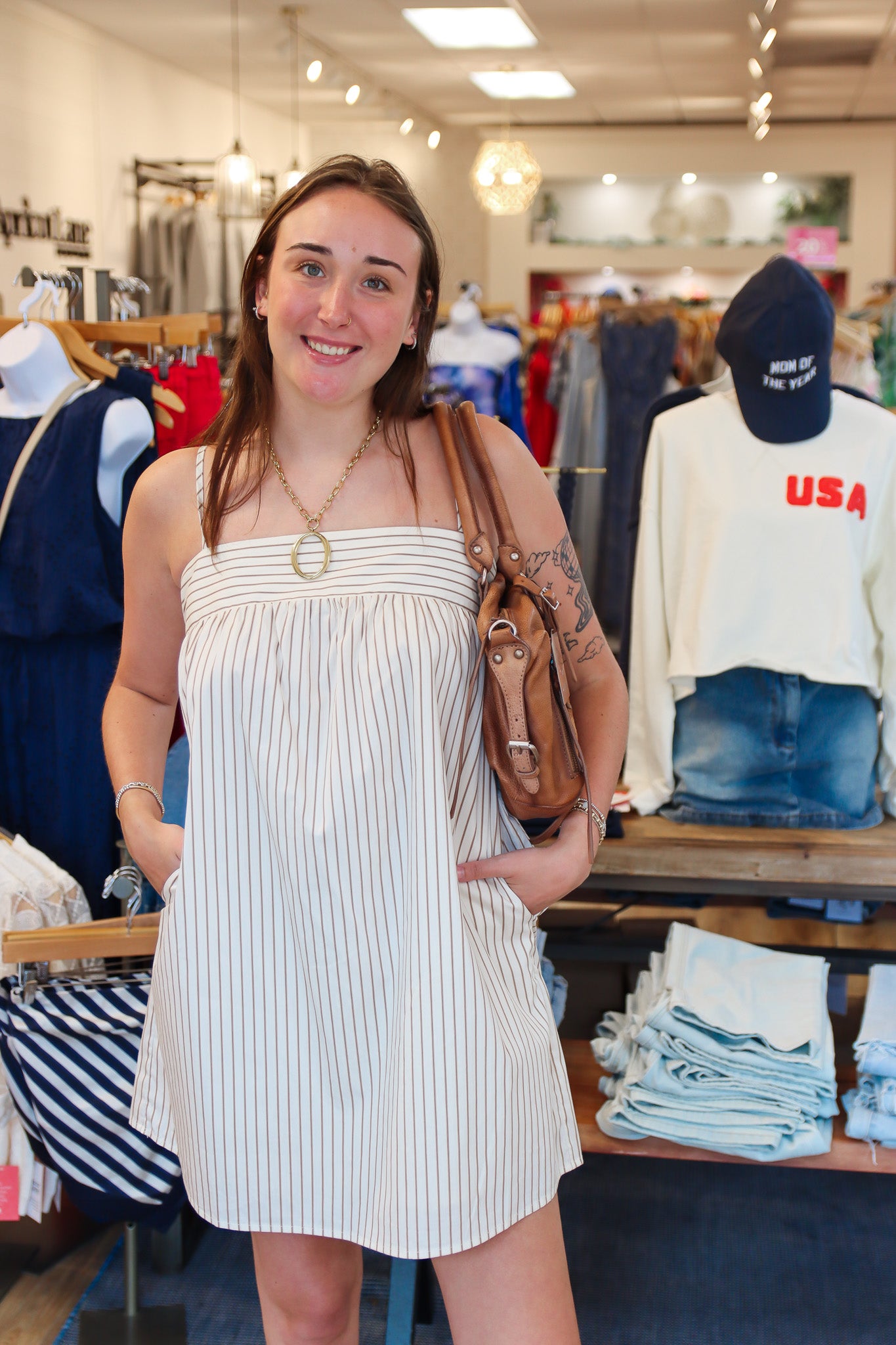 LOST + WANDER “LIDO AFFAIR” MINI DRESS