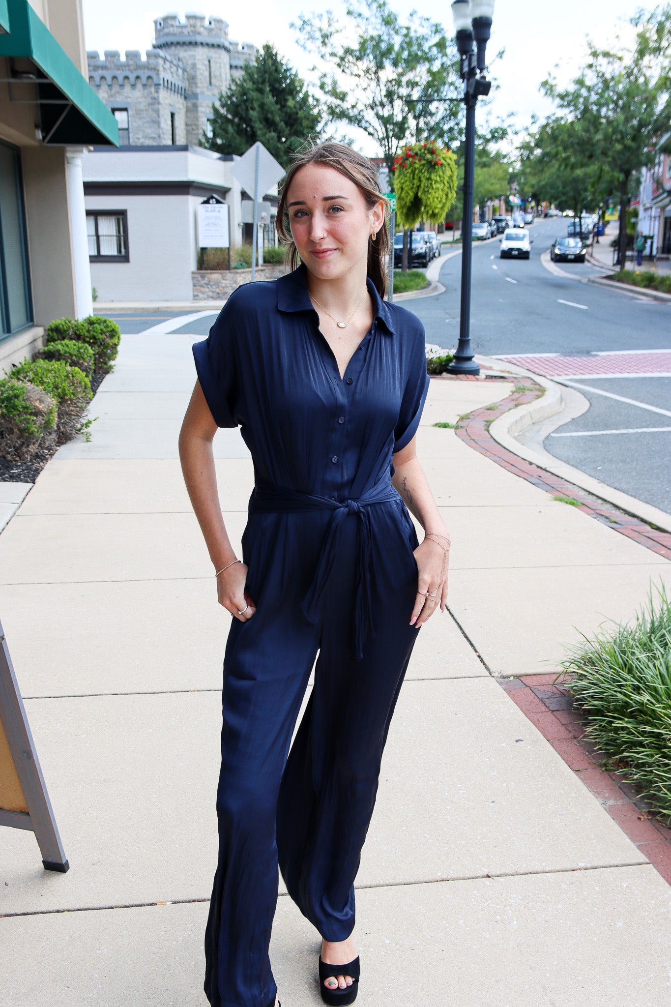 Tori Satin Jumpsuit