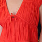 ELAN COTTON CAP SLEEVE MINI DRESS