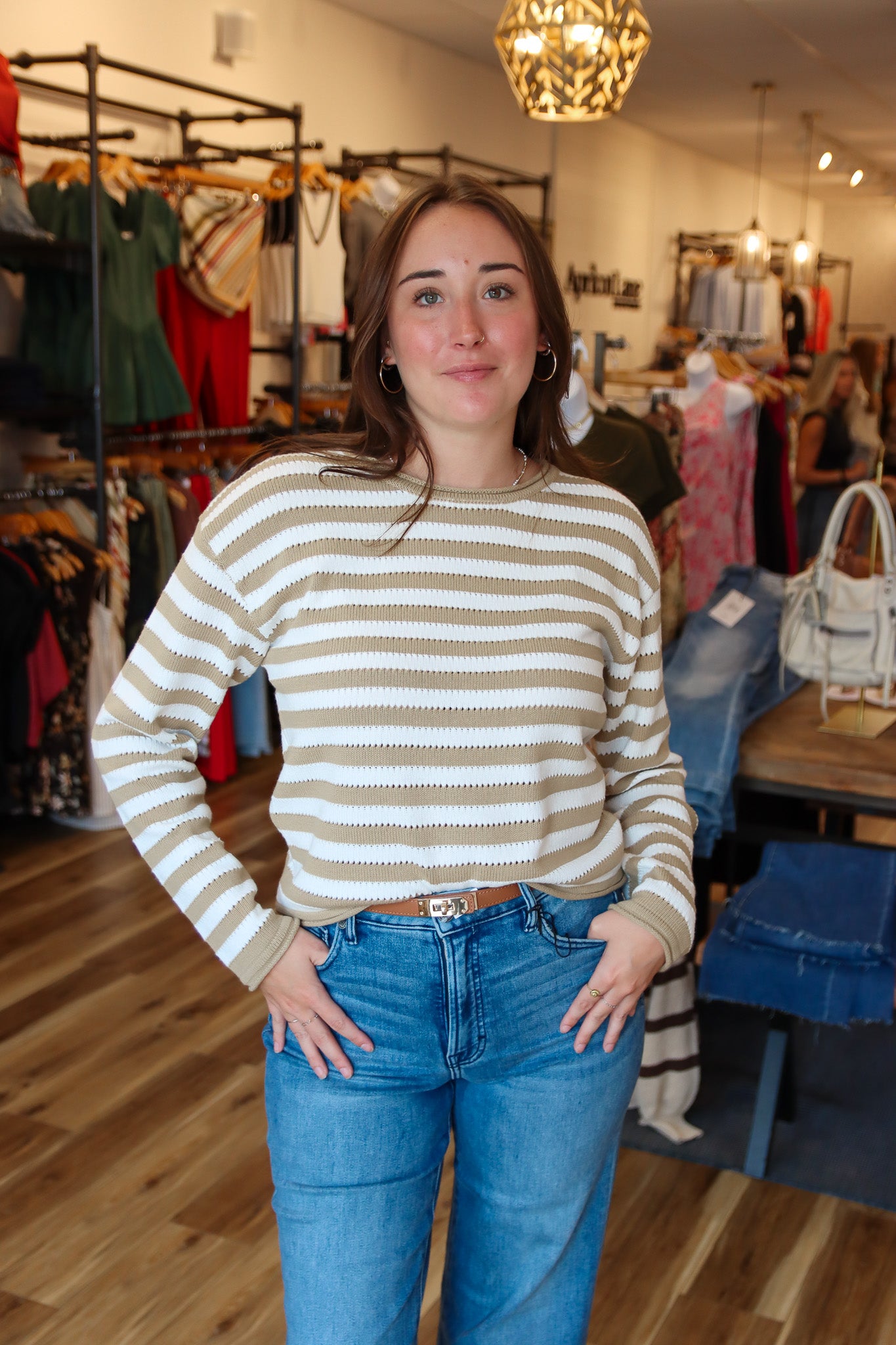 VELVET HEART “JANAE ICED LATTE” SWEATER