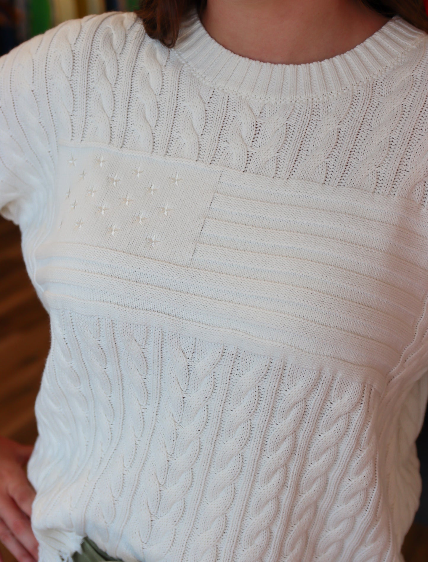 DEAR JOHN “RANIA” FLAG SWEATER